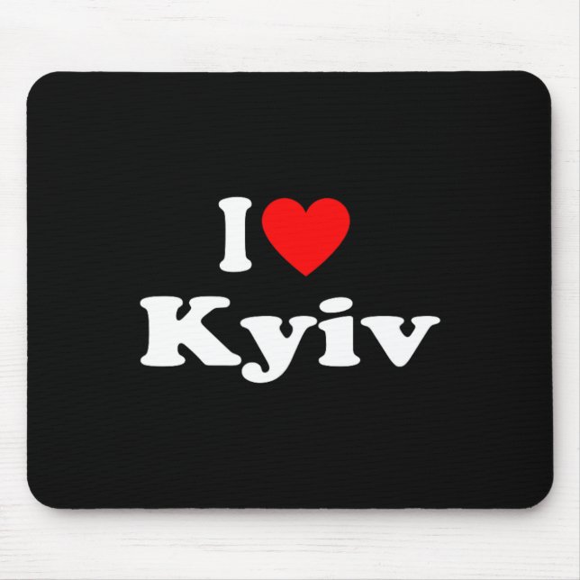Ich liebe Kiew Stadt Ukraine Clic  Mousepad (Vorne)