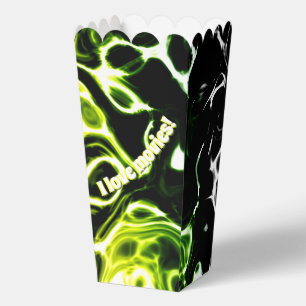 Ich liebe Kino flüssige grüne Popcorn-Box Geschenkschachtel