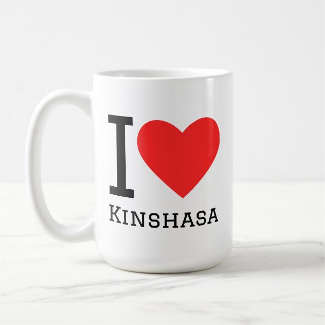 Ich liebe Kinshasa  Kaffeetasse (Links)