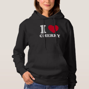 Ich liebe Kirsche Ich mag Kirsche Obst Beere Kos Hoodie