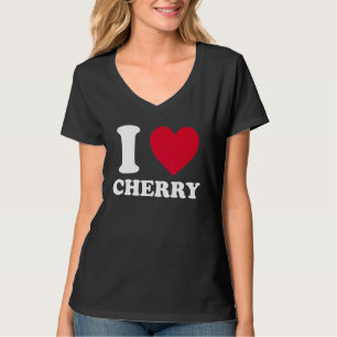 Ich liebe Kirsche Ich mag Kirsche Obst Beere Kos T-Shirt