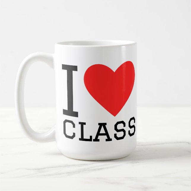 Ich liebe Klasse Kaffeetasse (Links)