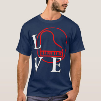 Ich Liebe Klavier für Pianisten zu spielen T-Shirt