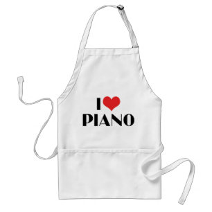 Ich liebe Klavier Schürze