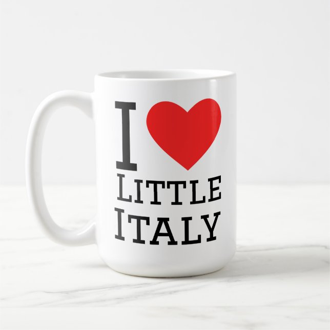 Ich liebe Klein-Italien Kaffeetasse (Links)