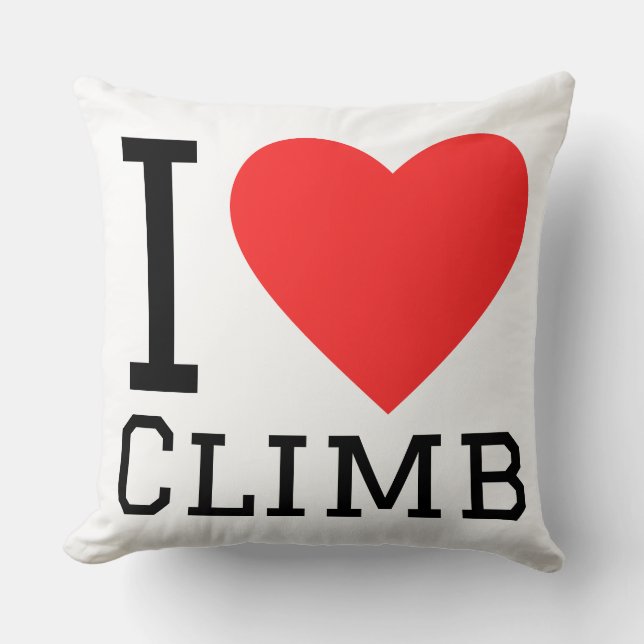 Ich liebe klettern kissen (Vorderseite)