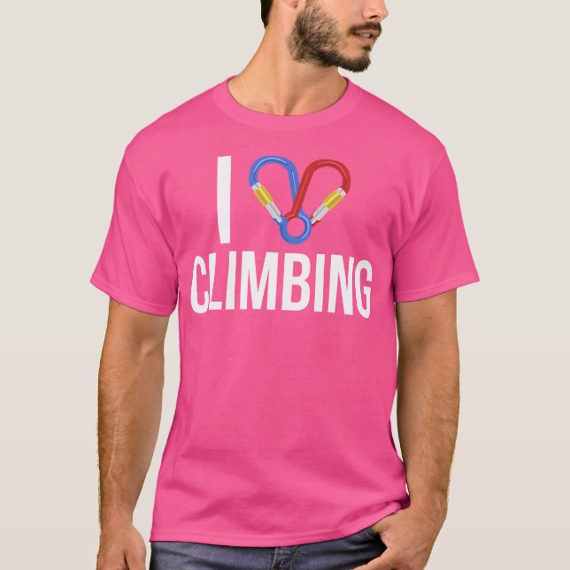 Ich liebe Klettern T-Shirt (Vorderseite)