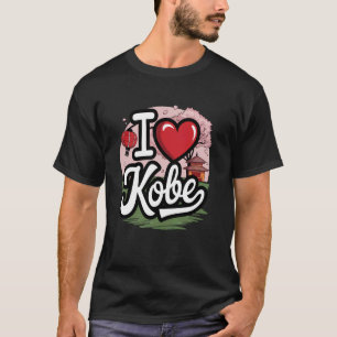 Ich liebe Kobe Japan Sakura Kirschblüten Japanisch T-Shirt