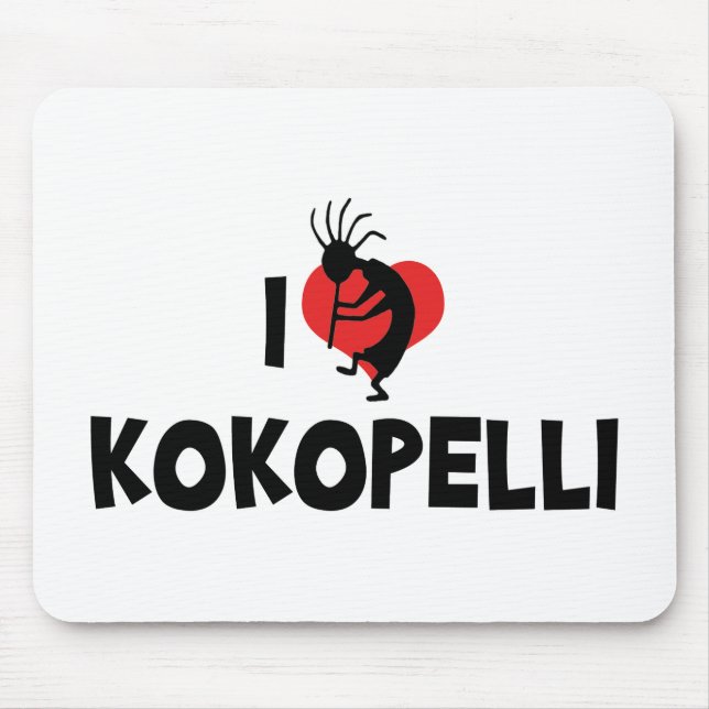 Ich liebe Kokopelli Mousepad (Vorne)