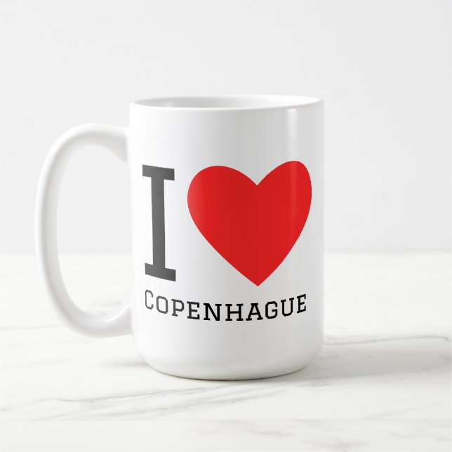 Ich liebe Kopenhagen  Kaffeetasse (Links)