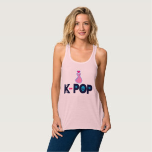 ♪♥Ich liebe KPop fantastisches fließendes Racerbac Tank Top