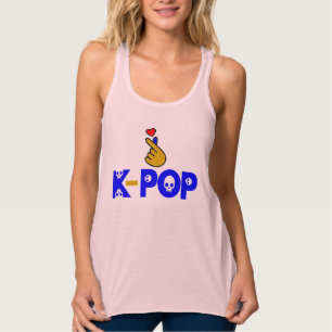 ♪♥Ich liebe KPop fantastisches schmal geschnittene Tank Top