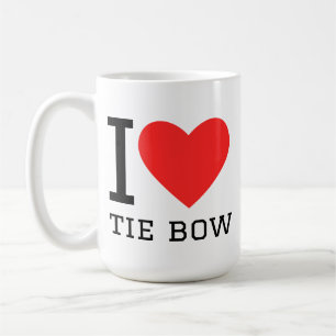 Ich liebe Krawatten-Schleife Kaffeetasse