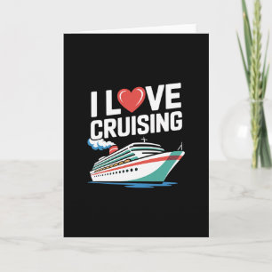Ich liebe Kreuzfahrten nautische Seereise  Karte