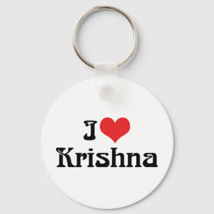 Ich liebe Krishna Schlüsselanhänger