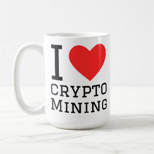 Ich liebe Krypto-Mining Kaffeetasse