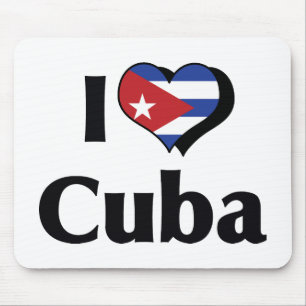 Ich liebe Kuba-Flagge Mousepad