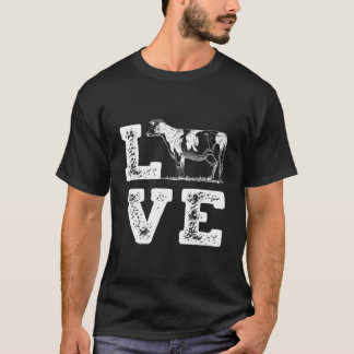 Ich liebe Kühe Kuh Milchbauernhof T-Shirt