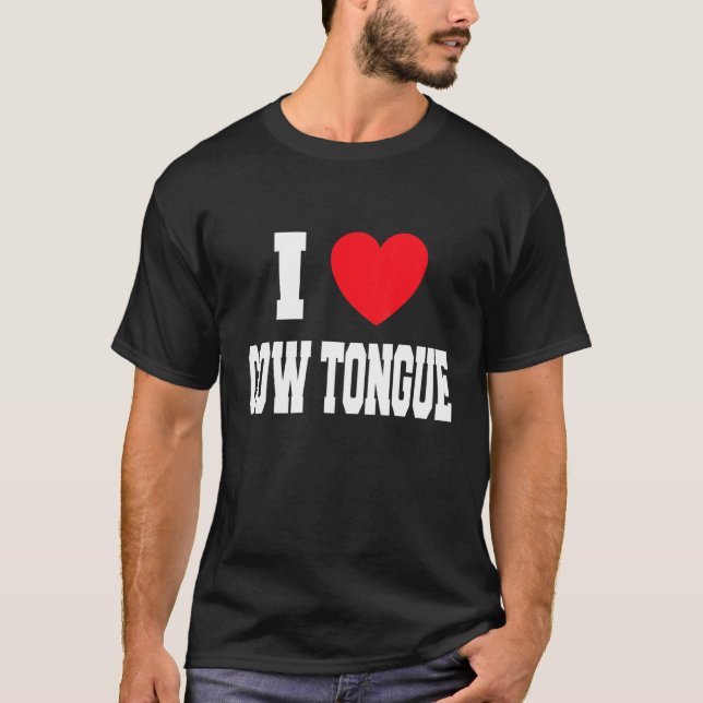 Ich liebe Kuhzunge T-Shirt (Vorderseite)