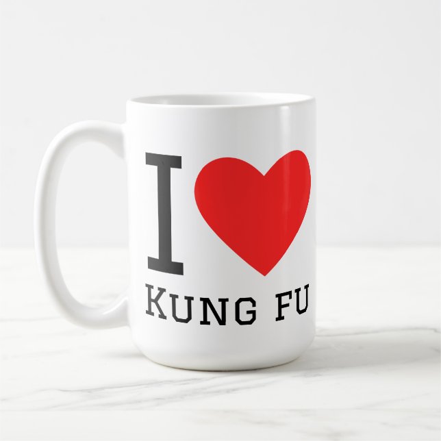 Ich liebe Kung Fu Kaffeetasse (Links)
