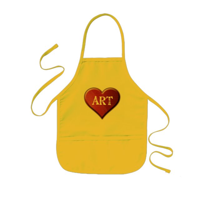 Ich liebe Kunst Kinder Schürze (Vorne)