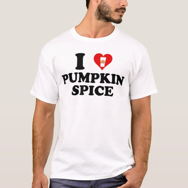 Ich liebe Kürbisgewürz T-Shirt (Vorderseite)