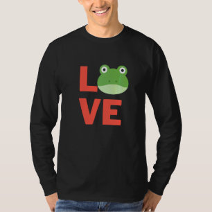 Ich Liebe lächelnd Frosch Amphibien Hausbesitzer u T-Shirt