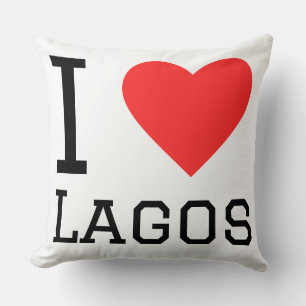 Ich liebe Lagos Kissen
