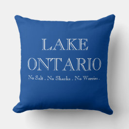 Ich liebe LAKE ONTARIO, großartiges Seebaudesign Kissen