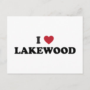 Ich liebe Lakewood Colorado Postkarte
