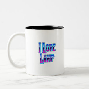 Ich liebe Lampen Zweifarbige Tasse