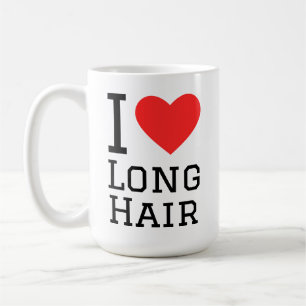 Ich liebe lange Haare Kaffeetasse