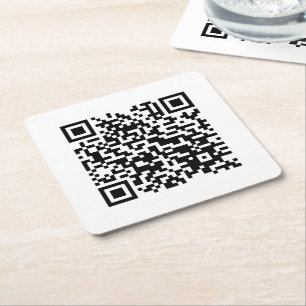 Ich liebe Laos (Khoy Huk Lao) Flagge QR Code Lao Rechteckiger Pappuntersetzer