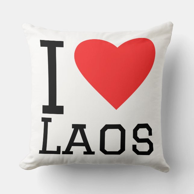 Ich liebe Laos  Kissen (Vorderseite)