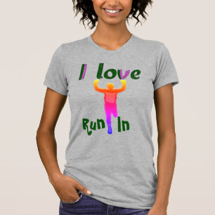 Ich Liebe läuft mit T - Shirt des Mitgefühls
