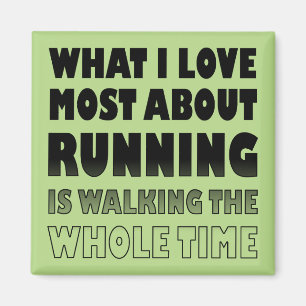 Ich Liebe läuft nicht auf sonnigen Kühlschrankmagn Magnet