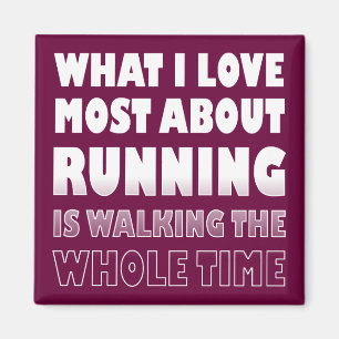 Ich Liebe läuft nicht auf sonnigen Kühlschrankmagn Magnet