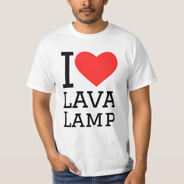Ich liebe Lava-Lampe T-Shirt (Vorderseite)