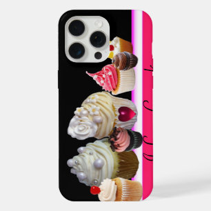 ICH LIEBE LECKERE CUPCAKES Rosa,Fuchsia Weiß iPhone Hülle