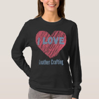 Ich Liebe Leder Crafting Herz Image Hobby oder Hob