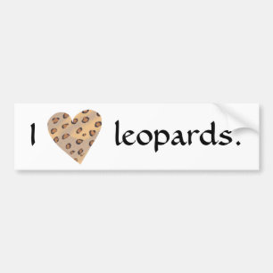 Ich liebe Leoparden, Autoaufkleber