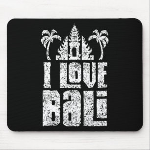 Ich liebe Li Indonesien Sommerwellen Urlaub Mousepad