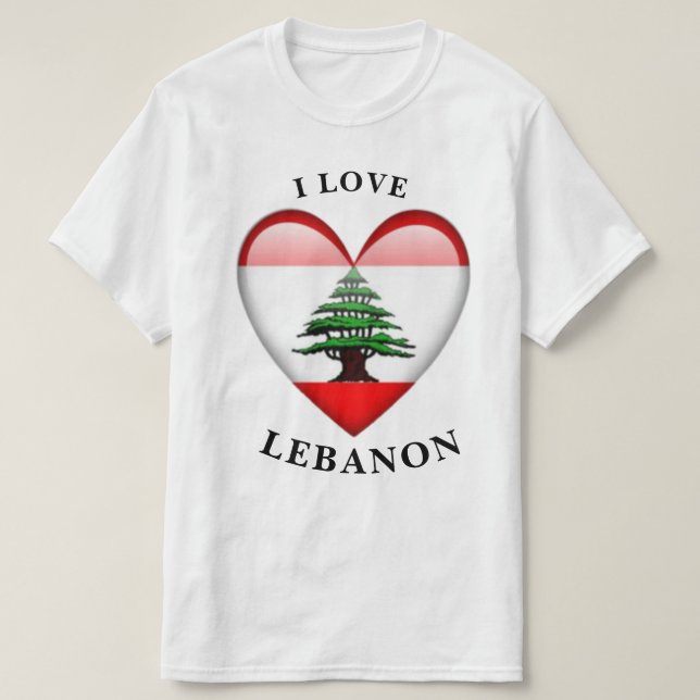 Ich liebe Libanon   T-Shirt (Design vorne)