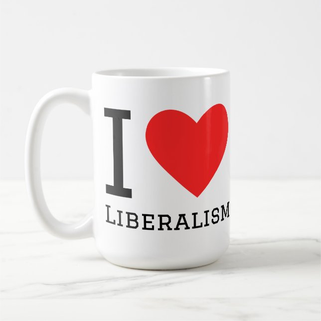 Ich liebe Liberalismus Kaffeetasse (Links)