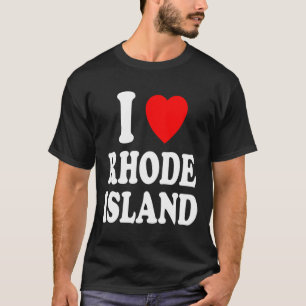 Ich liebe (liebe) Rhode Island Reise Tourismus Url T-Shirt