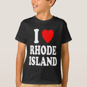 Ich liebe (liebe) Rhode Island Reise Tourismus Url T-Shirt