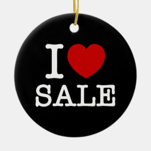 ICH LIEBE [LIEBE] SALE KERAMIK ORNAMENT