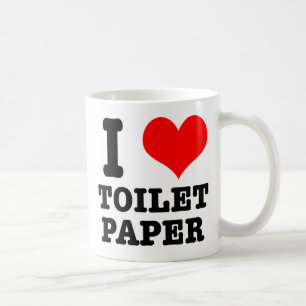 Ich LIEBE (liebe) Toilettenpapier Tasse