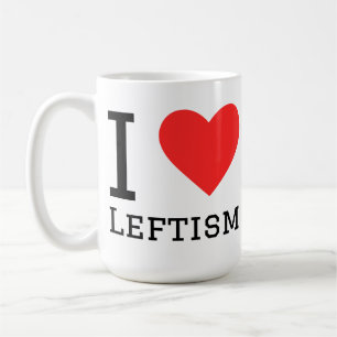 Ich liebe Linksorientierung Kaffeetasse