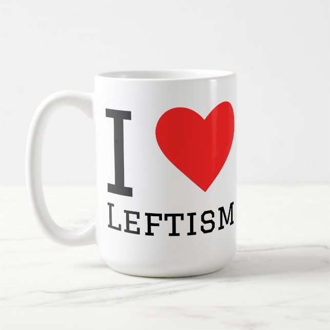 Ich liebe Linksorientierung Kaffeetasse (Links)